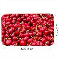 【cw】 Cherries Pattern Print Doormat Entrance Rugs Decoration ！