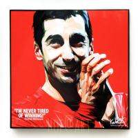 Henrikh Mkhitaryan เฮนริค มคิตาร์ยาน Manchester United แมนยู ปีศาจแดง รูปภาพ​ติด​ผนัง​ pop art พร้อมกรอบและที่แขวน นักฟุตบอล​ กรอบรูป​​ แต่งบ้าน ของขวัญ