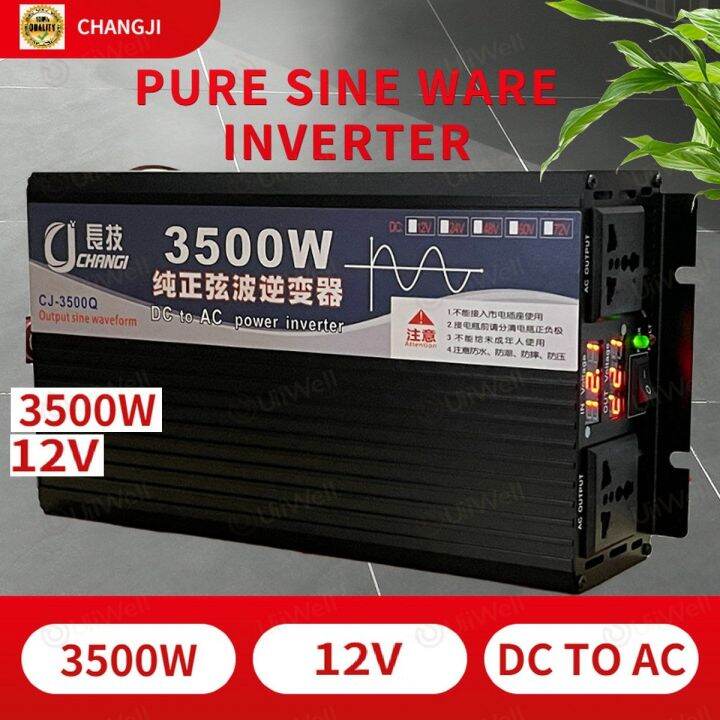 พร้อมส่งจากไทยอินเวอร์เตอร์3500w-3000w-รุ่น12v-24v-อินเวอร์เตอร์เพียวซายเวฟ-inverter-pure-sine-wave-ราคาโรงงาน