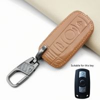 shangdjh High Quality Leather Car Key Case For Bmw E90 E60 E70 E87 3 5 6 Series M3 M5 X1 X5 X6 Z4 3 Button Protective Shell Accessories