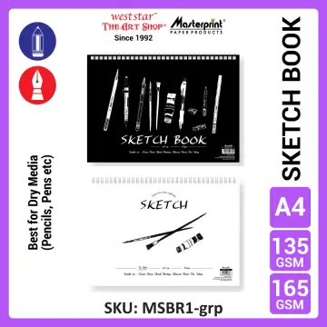 Sketch Book Drawing Art Paper Marker Pen Journal 50 Sheets Kertas