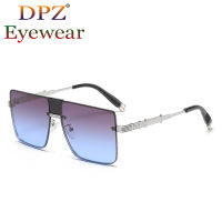 2022 Fashion Metal Oversized Gradient Style Pilot Sunglasses Men Women Luxury Classic nd Design Sunglasses Oculos De Sol 902