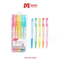 Monami (โมนามิ) ปากกาเน้นข้อความ ไฮไลท์ เอสเซ็นติ แอล-ที (พาสเทล) ชุด 5 สี