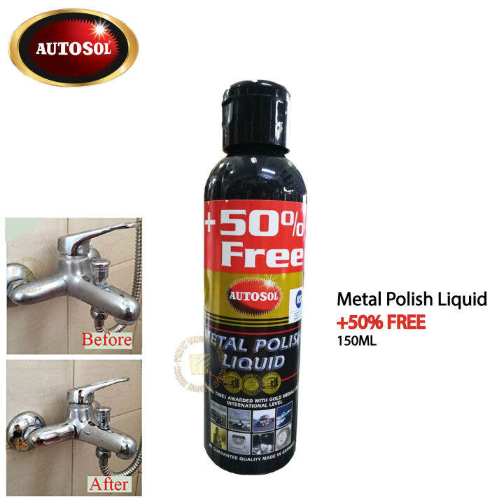 AUTOSOL Metal Polish Liquid 150ML +50 FREE Lazada