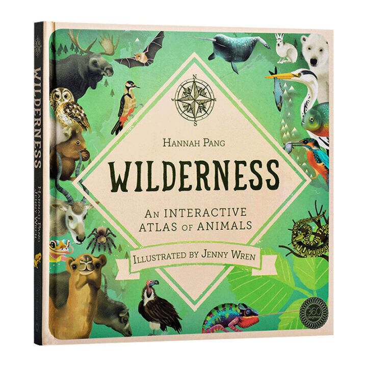 wild-animal-survival-map-english-original-wilderness-hardcover-big-boot-off-flipping-through-books-animal-nature-english-version-childrens-english-popular-science-picture-book-original-book