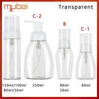 MUBAI 1PC มีประโยชน์ เจลล้างมือ พลาสติก ขวดโฟมใส คอนเทนเนอร์ปั๊ม ของเหลว เครื่องจ่ายสบู่