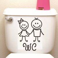 WC ประตูห้องน้ำสีดำโปสเตอร์ติดผนังสติ๊กเกอร์ห้องน้ำห้องน้ำป้ายประตูห้องน้ำหญิงและผู้ชาย