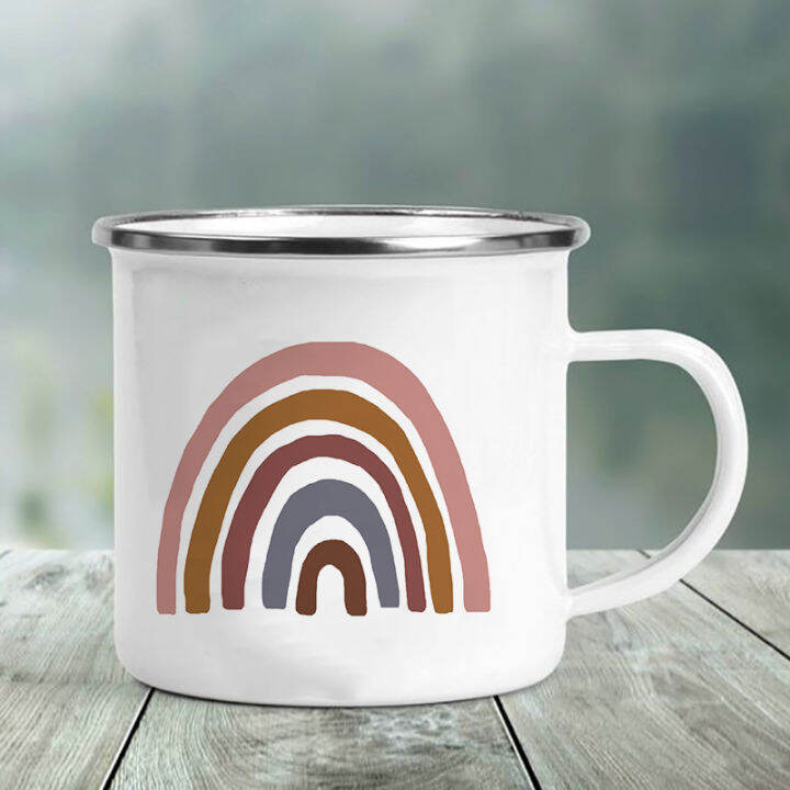 rainbow-print-creative-coffee-mug-travel-tea-cup-camping-heatable-water-milk-enamel-mugs-handmade-home-office-cups-unique-gifts