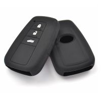 dvvbgfrdt 3 Button Silicone Car Key Case For Toyota Land Cruiser Prado Camry V70 CHR C-HR Prius Corolla RAV4 Cover Remote Fob Protector