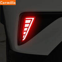 Carmilla 2PcsSet Led Multi-functions Car Rear Bumper Lights ke Driving for Toyota C-HR CHR 2016 2017 2018 2019 2020 Modify