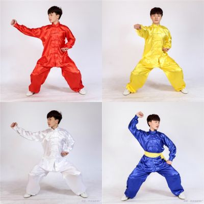 ชุดกังฟูจีน8สีสำหรับเด็กผู้ชายเครื่องแบบวูซูไทเก๊กดั้งเดิม Ks เซ็ทชุดนอนเด็กชุดเชียร์ลีดเดอร์เวที100-160ซม.