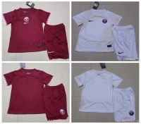 Top-quality 2022/23 Qatar Home/Away Football Jersey set for Children