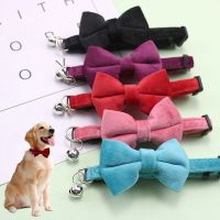 1Pc Pet Puppy Dogs Adjustable Bow Tie Collar Solid Color Necktie Bowknot Checkered Bowtie Holiday Wedding Decoration Accessories Leashes