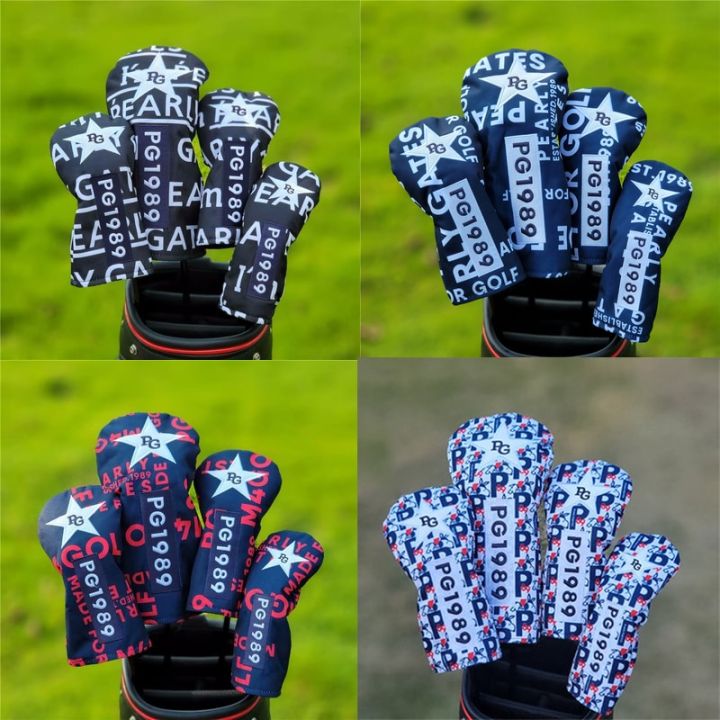 pg-star-smiley-golf-woods-headcovers-golf-covers-for-driver-fairway-woods-hybrid-135ut-clubs-set-unisex