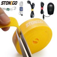 STONEGO USB Cable Winder Cable Organizer Ties Mouse Wire Earphone Holder HDMI Cord Free Cut Management Phone Hoop Tape Protector Cable Management