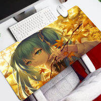 Vocaloid Japanese Anime Landscape Pattern Beautiful Gilr Mousepad DIY Desk Pad XXL HD Print Computer Gamer Locking Edge Customizable Mouse Mats for Girl