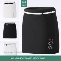 Female Outdoor Casual Sportswear Anti-empty Golf A-lined Skort High Waist Pencil Skirt Women Bottoms Slim Golfer Pantskirt