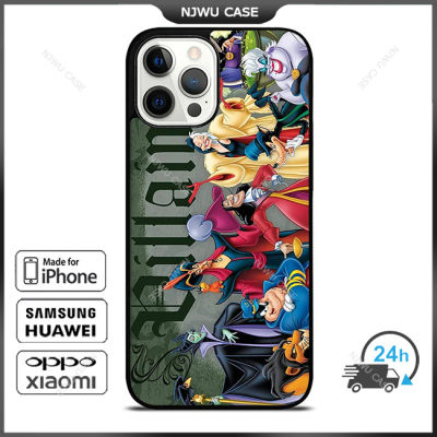 Disny Villains Character Phone Case for iPhone 14 Pro Max / iPhone 13 Pro Max / iPhone 12 Pro Max / XS Max / Samsung Galaxy Note 10 Plus / S22 Ultra / S21 Plus Anti-fall Protective Case Cover