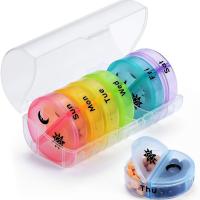 【CW】☞▬▦  Weekly 7 Days Pill Medicine Holder Organizer Day 14 Slots Storage for Medications Vitamins