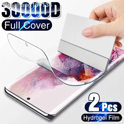 2Pcs Hydrogel Film for Samsung Galaxy S10 S20 S9 S8 S21 Plus Note 20 Ultra Screen Protectors for Samsung Note 8 9 10 Plus S20FE