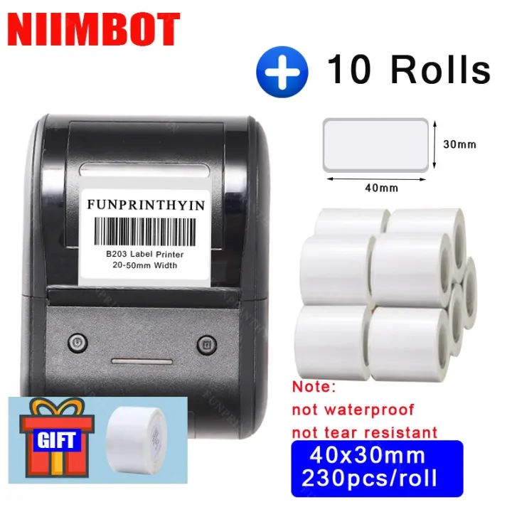 niimbot-b203เครื่องพิมพ์ฉลากแบบพกพาเครื่องพิมพ์ความร้อนบาร์โค้ดขนาดเล็กกระดาษสติกเกอร์-qr-โค้ดสติกเกอร์ม้วนสีป้ายเคเบิล-pri