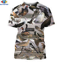 SONSPEE Animal Wild Bird Duck Colorful Printed 3D T-shirt Summer Casual Mens T-shirt Fashion Streetwear Female Harajuku Top Tee