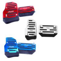 ❃■∋ Universal Aluminum Manual Transmission 3 pcs Non-Slip Car Pedal Cover Set Kit Pedali Red/Blue/Silver car styling