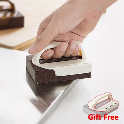 6pcs 120-1000 Grits Wet &amp; Dry Sanding Sponge Block Abrasive Foam Pad Gray For Wood Wall Kitchen Cleaning Hand Grinding