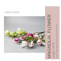 Artificial Magnolia Flower - ดอกแมคโนเลีย ดอกไม้ประดิษฐ์  เกรดพรีเมี่ยม สวยเสมือนจริง ดอกไม้ปลอมเพื่อการตกแต่ง  Best quality artificial Magnolia flower by Madam Khajee