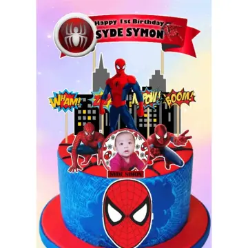Spiderman Design Cake