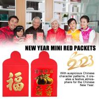 Mini New Year Red Envelopes Wedding Red Envelopes Chinese New Year Red Spring Pockets Festival V8V5
