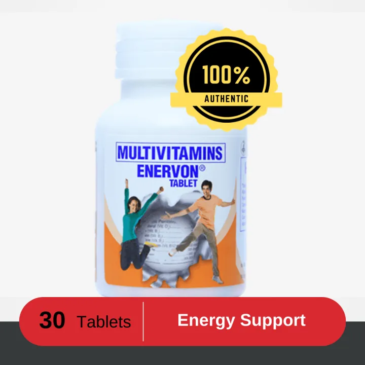 Enervon (Multivitamins) tablet x 30 tablets for improved energy and a