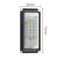 [MIETAO] 1ชิ้นเหมาะสำหรับ BMW โคมไฟป้ายทะเบียนพิเศษ BMW E46 4D (98-03) โคมไฟ In-Situ