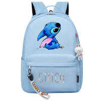 Stitchs กระเป๋าสะพายหลังกีฬานักเรียนนางฟ้าสำหรับผู้ชายผู้หญิงการ์ตูนอนิเมะพิมพ์ลายการ์ตูนอะนิเมะวัยรุ่นประถมและมัธยมกระเป๋านักเรียนแบบลำลองสำหรับเด็กผู้หญิงน่ารักกระเป๋าสะพายเดินทาง0000 41CMX30CMX15CM