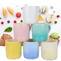 Le Creuset ฝรั่งเศสสีสันสดใส  350 ml แก้วมัค แก้วนม แก้วกาแฟ ไอศกรีม 6ชิ้น 6 สีพร้อมกล่องของขวัญน่ารักม้ากก