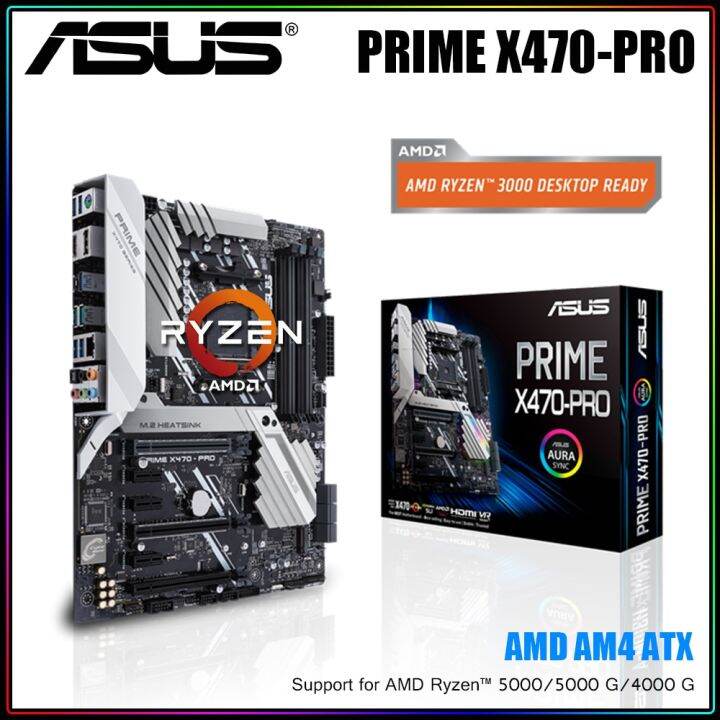 1 NEW AM4 Motherboard For Ryzen 5 5600G Cpus ASUS PRIME X470PRO