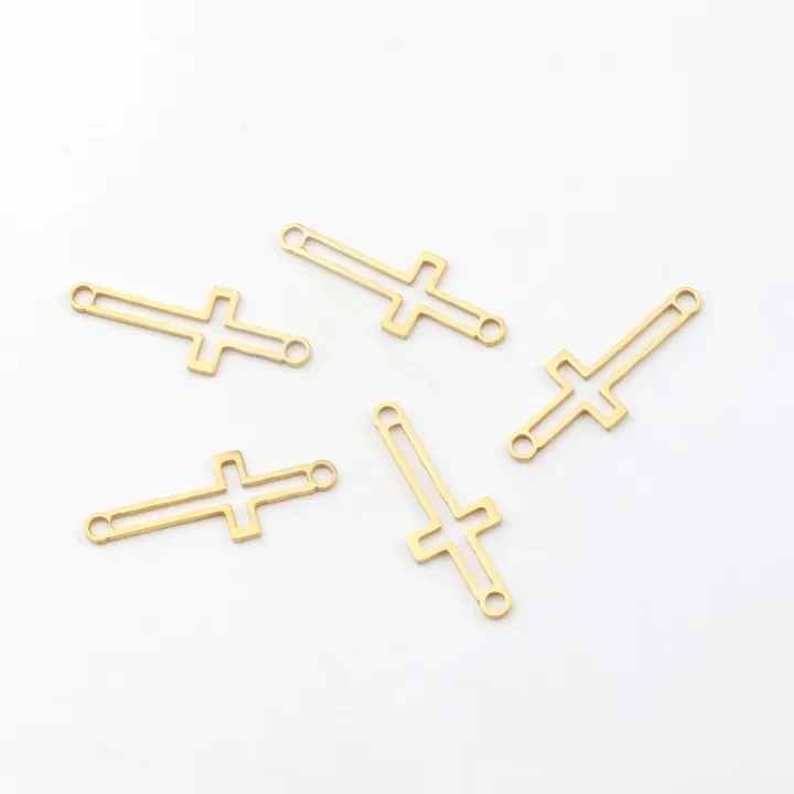 aiovlo-5pcs-lot-stainless-steel-hollow-cross-bracelet-connectors-bracelet-charms-pendant-diy-earring-jewelry-making-accessories