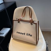 [COD] Soft leather large-capacity foreign-style shoulder bag 2022 autumn and winter new texture simple underarm fashion tote