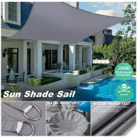 300D กันน้ำ Shade Sail สแควร์สี่เหลี่ยมผืนผ้า Garden Terrace Canopy ว่ายน้ำ Sun Shade Sails Outdoor Camping Yard Sail Awnings