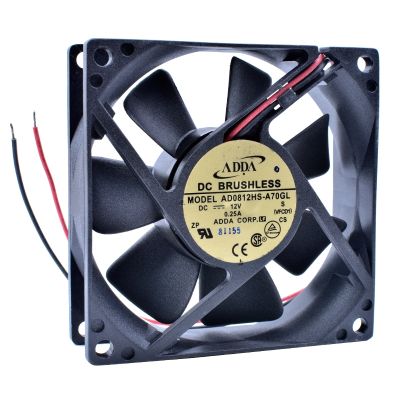 【LZ】✲◎✽  COOLING REVOLUTION AD0812HS-A70GL 8cm 80mm fan 8025 12V 0.25A Brand new original 2 line air volume chassis cooling fan