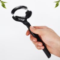 51mm/58mm Coffee Machine Cleaning Brushes Nylon Long Handle Curly Elbow Coffee Brush Barista Tools Kitchen Cleaning Appliances