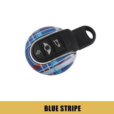 For MINI Cooper Key Case for Car Cover F54 F55 F56 F60 One D S KeyChain Union Jack Bulldog JCW Protecter Car Styling Accessories