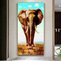 Modern Elephant Canvas Art พิมพ์สำหรับตกแต่งบ้านและห้องนอน-ตกแต่งห้องนั่งเล่นธีมสัตว์1007