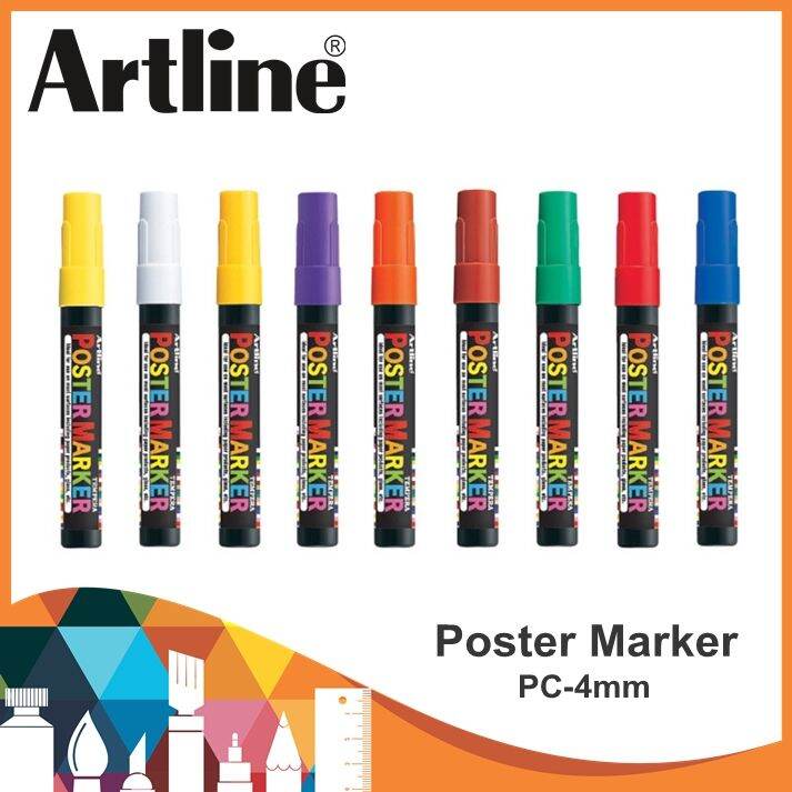 Artline Poster Marker 4mm Poster Marker Lazada Indonesia