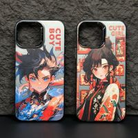 Chinese Ancient Style Boys and Girls red iPhone Case for iPhone 14 13 12 11 Pro Max Protective Shell Anti-Shatter Case