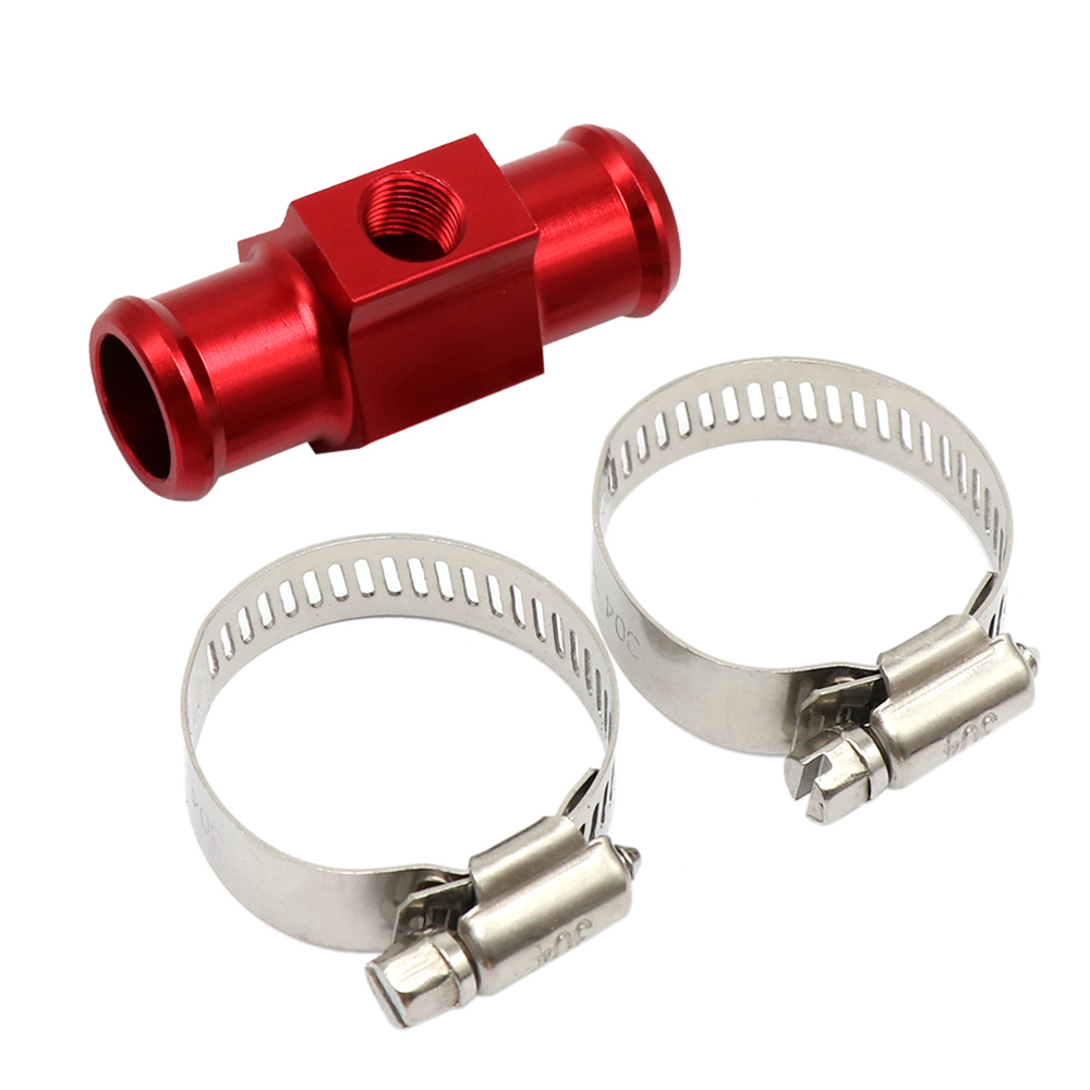CNC Aluminum Water Temperature Sensor Adapter For Motorcycle Scooter 20mm Hose 