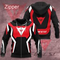 DaineseS MotoGP Racing Logo 3D Print Men Zip Up Hoodie Spring Autumn Fashion Women Sweatshirt Jackets Coat