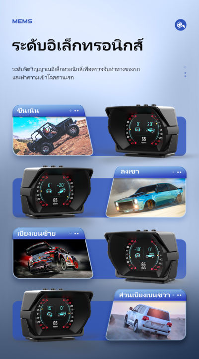 a450-thai-langauge-obd2-gps-สมาร์ทเกจ-smart-gauge-hud-สำหรับรถยนต์-a450-obd-mems-g-force-มาตรวัดความเร็วดิจิตอลมัลติฟังก์ชั่นคอมพิวเตอร์ออนบอร์ด-after-2012-year-car