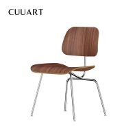 Exclusive customization Nordic chair chair was light luxury middle designer stainless steel solid wood chair recreational chair the cafe meetings