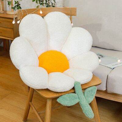 Cute Seat Cushion Flower Pillow Soft Cute Bay Window Dormitory Student Lazy Back Cushions for Chair Winter Sleep cojines